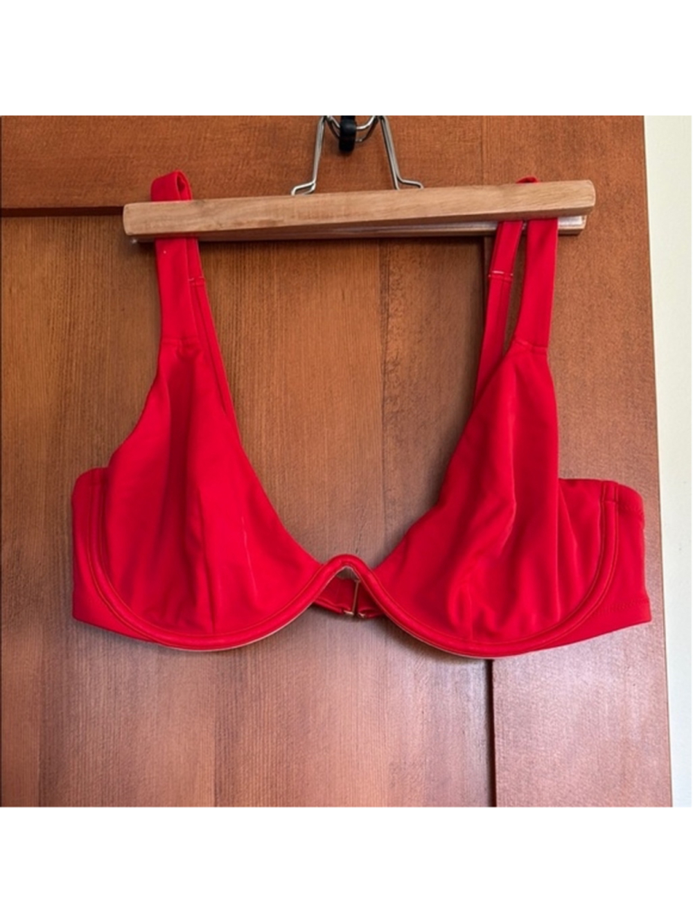 Women's Shade & Shore Red Underwire Bikini Top Size 36C
